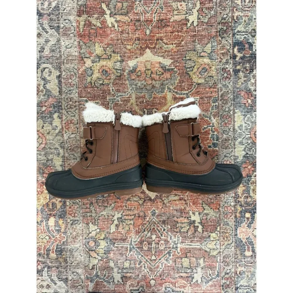 Cat and Jack 11 Toddler Boy Sherpa Lined Winter Snow Boots